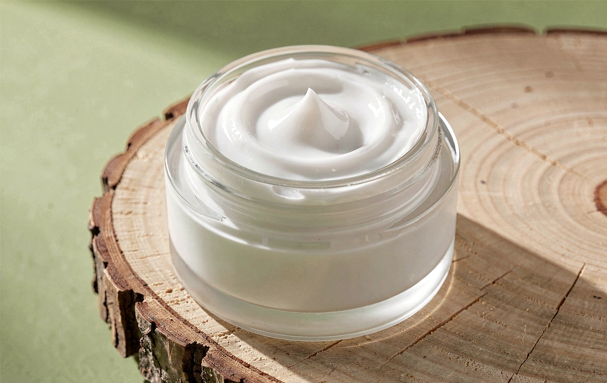 Detail přírodního krému